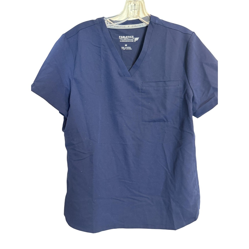 Fabletics Scrub Top Shirt Womens Medium V Neck Performance Medical Workwear